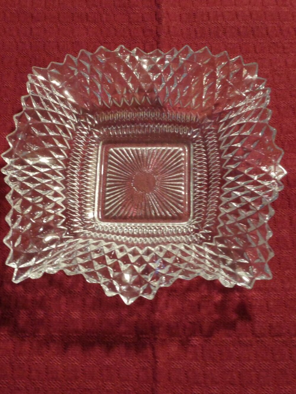 Cut Glass Candy Dish